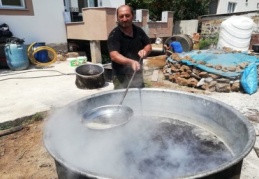 Üzüm pekmezi yapımına başlandı 