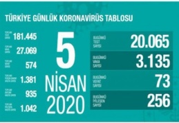 Vaka sayısı 27 bin 69, ölü sayısı 574