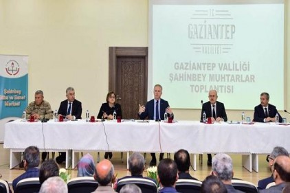 Vali Gül&#8217;ün ilk muhtarlar toplantısı Şahinbey&#8217;de