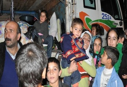 Van'dan, Kamyon kasasında Gaziantep'e geldiler
