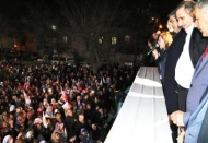 Vatan mahallesinde miting gibi karşılama 