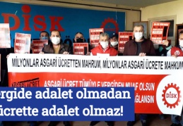Vergide adalet olmadan ücrette adalet olmaz!