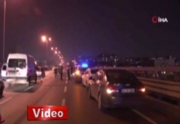 Viyadükte intihar girişimi trafiği alt üst etti
