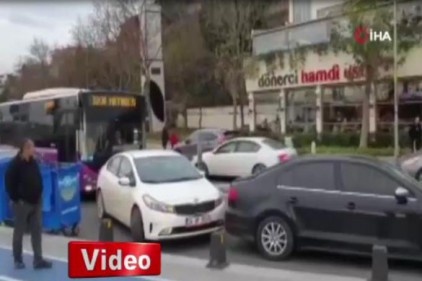 Vurdumduymaz sürücü Üsküdar Sahili&#039;ni kilitledi