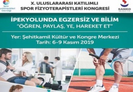 ‘X. Uluslararası Katılımlı Spor Fizyoterapistleri Kongresi’ düzenlenecek