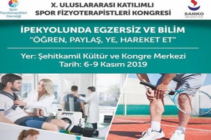 &#8216;X. Uluslararası Katılımlı Spor Fizyoterapistleri Kongresi&#8217; düzenlenecek
