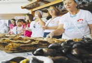 Yabancı konuklara Antep lahmacunu da sunuldu