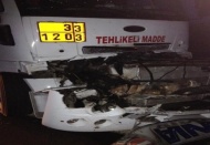 Yakıt tanker TIR’a arkadan çarptı, bir kişi öldü