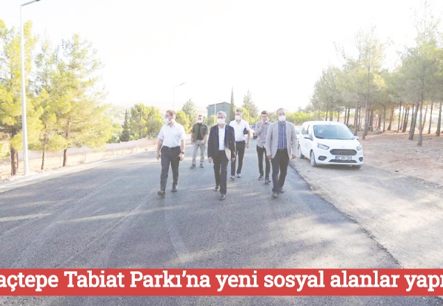 Yamaçtepe Tabiat Parkı’na yeni sosyal alanlar yapılıyor