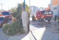 Yangın kısa sürede söndürüldü, iki işçi dumandan etkilendi