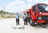 Yangın risklerine karşı ekim alanlarında nöbet tutuluyor
