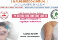 Yardım kampanyasına Başkan Doğru’dan destek