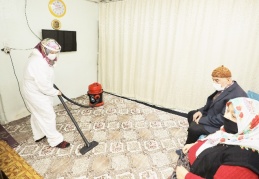 Yardıma muhtaçlara temizlik hizmeti