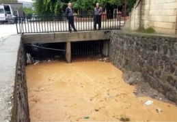 Yavuzeli Çayı'nda, 7 yıl sonra ilk kez yüksek debide su aktı