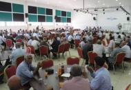 Yavuzeli İlçesindeki protokol, vatandaşlarla bayramlaştı.