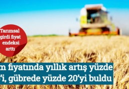 Yem fiyatında yıllık artış yüzde 25’i, gübrede yüzde 20’yi buldu