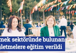 Yemek sektöründe bulunan işletmelere eğitim verildi