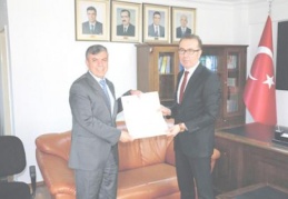 Yeminli Mali Müşavirler Odası'na teşekkür belgesi
