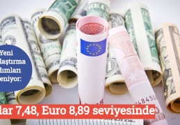 Yeni sıkılaştırma adımları izleniyor: Dolar 7,48, Euro 8,89 seviyesinde