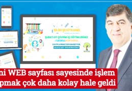 Yeni WEB sayfası sayesinde işlem yapmak çok daha kolay hale geldi