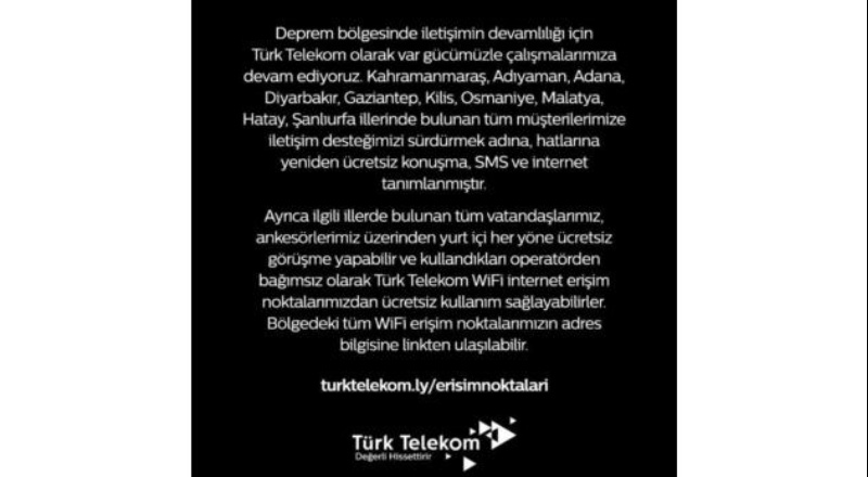 Yeniden ücretsiz konuşma, SMS ve internet tanımlandı