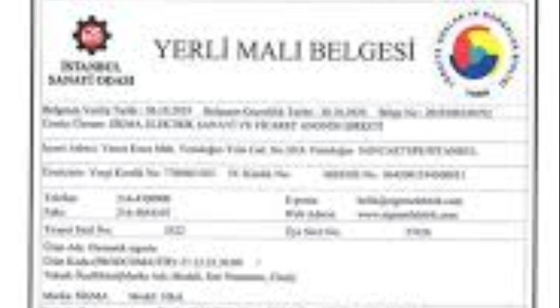 Yerli Malı Belgesi’nde yüzde 6,5'lik artış yaşandı