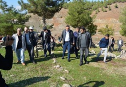 Yerli ve yabancı arkeologların taş ocağı ve atölyede tarihi yolculuğu
