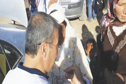 Yeryüzü Doktorları, Kobani&#8217;den gelenlere ilk müdahaleyi yaptı
