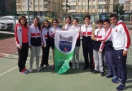 Yıldız Kızlar ve Erkekler Tenis İl Şampiyonasında ikinci oldular