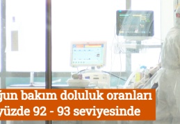 Yoğun bakım doluluk oranları yüzde 92 - 93 seviyesinde