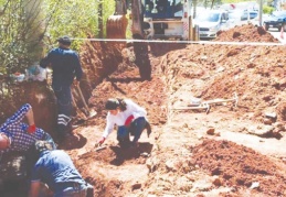 Yol çalışmasında 2 bin 300 yıllık mezar bulundu