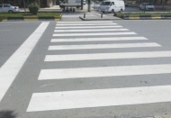 Yol çizgileri çekiliyor