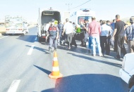 Yolcu servisinin çarptığı yaya öldü