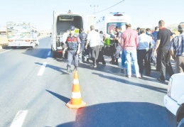 Yolcu servisinin çarptığı yaya öldü