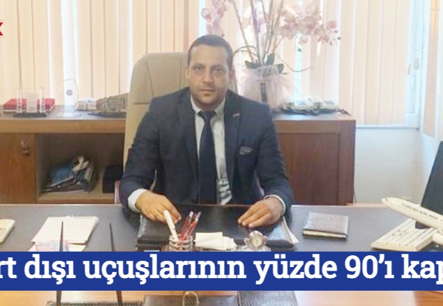 Yurt dışı uçuşlarının yüzde 90’ı kapalı