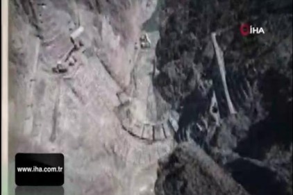 Yusufeli Barajı&#039;nda gövde yüksekliği 115 metreye ulaştı