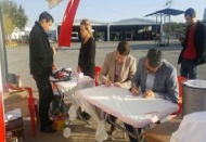 Yüze yakın personel kan bağışladı