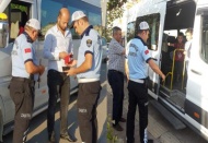Zabıta ekipleri servisleri denetledi