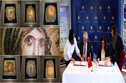 Zeugma mozaiklerine ait 12 parça ait olduğu yer geliyor