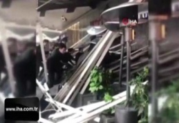 Zincirlikuyu'da bir kafenin çatısı çöktü: Yaralılar var