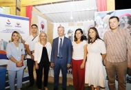 Ziyaretçilere ücretsiz kan şekeri ve tansiyon ölçümü yapılıyor