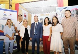 Ziyaretçilere ücretsiz kan şekeri ve tansiyon ölçümü yapılıyor